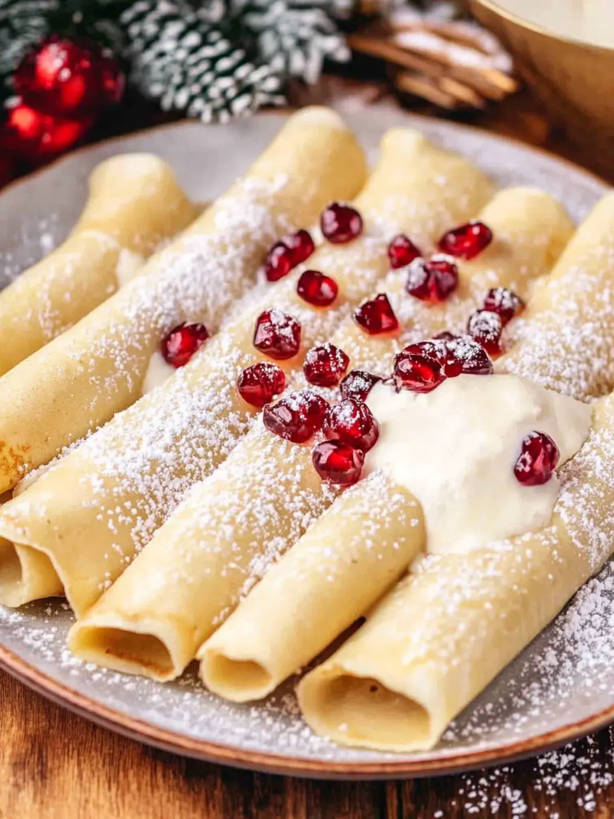 Eggnog Crepes with Velvety Sauce for a Cozy Brunch Treat 4 Eggnog Crepes