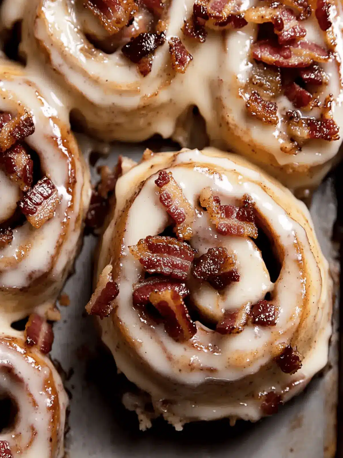 Bourbon Maple Bacon Cinnamon Rolls