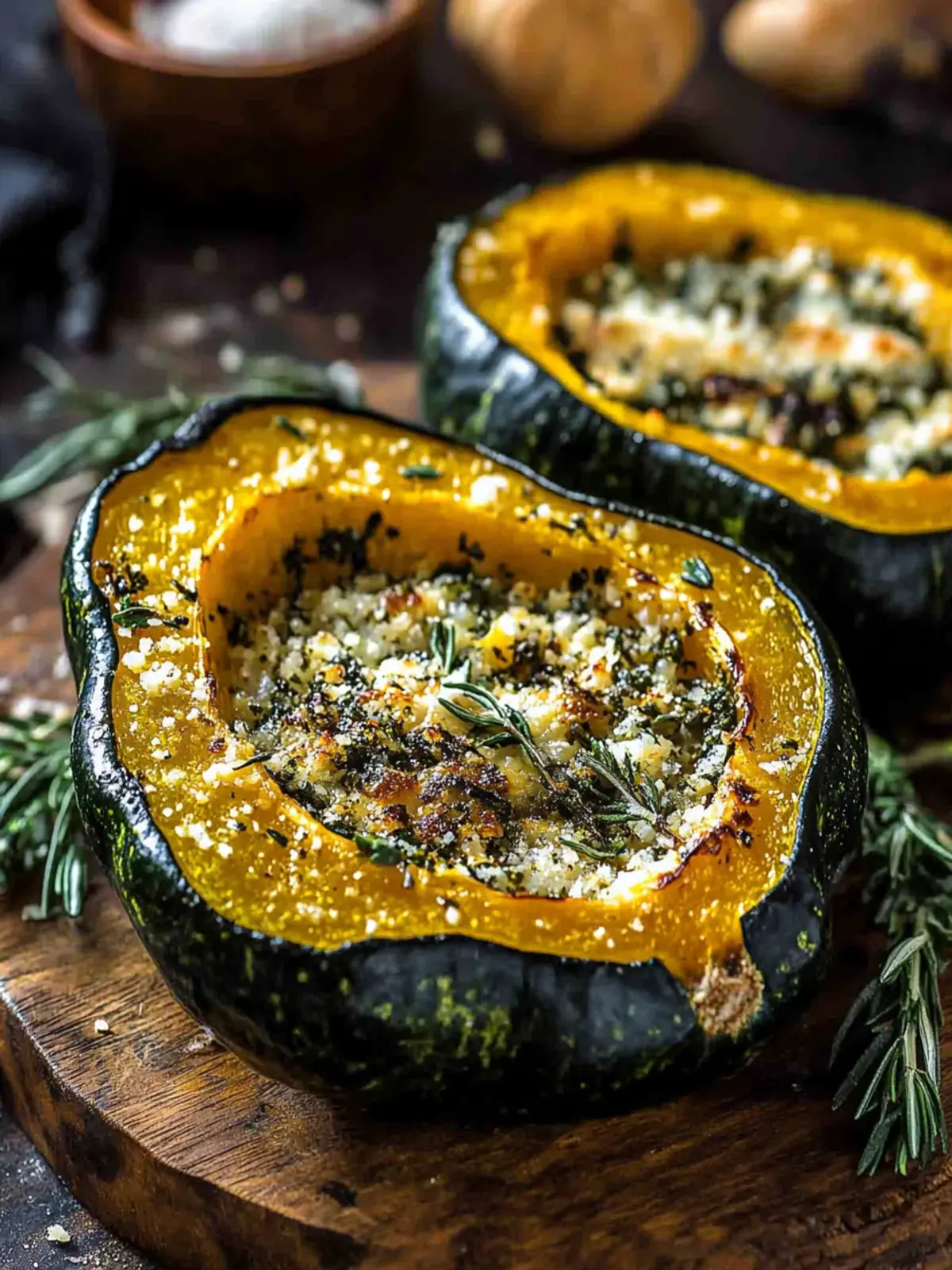 Delicious Parmesan Herb Roasted Acorn Squash Recipe to Wow Your Guests 2 Parmesan Herb Roasted Acorn Squash