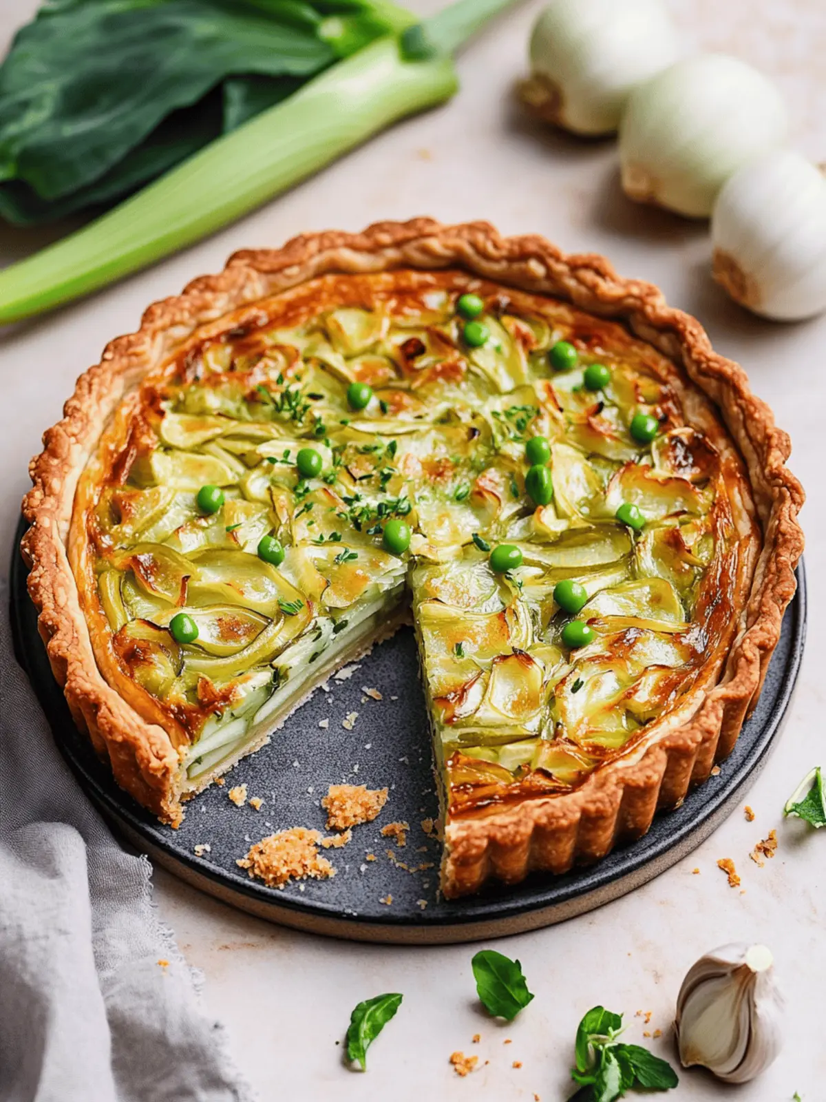 Vegan Leek Tart