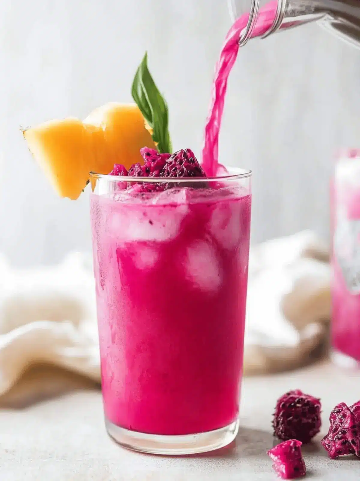 Mango Dragon Fruit Refresher: A Starbucks Copycat at Home 3 Mango Dragon Fruit Refresher (Starbucks Copycat)
