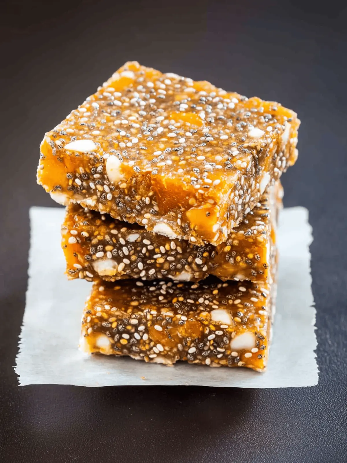 No-Bake Apricot Chia Energy Bars