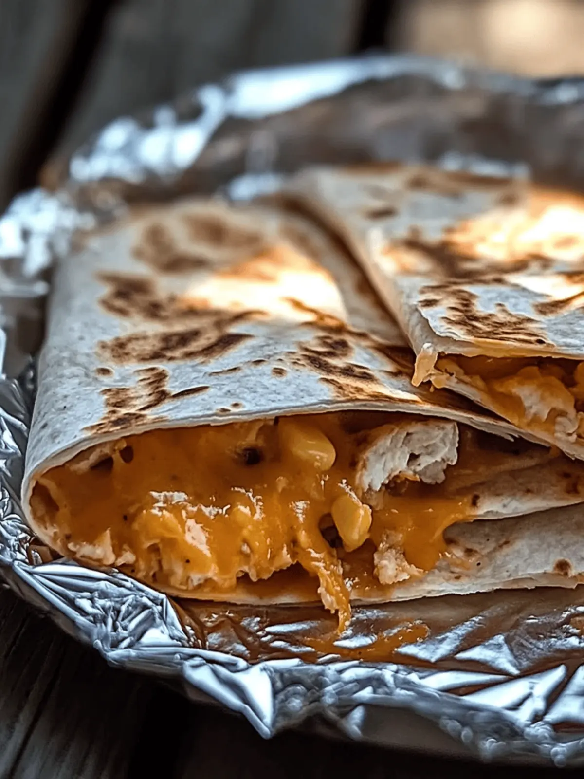 Crispy Foil Packet Quesadillas