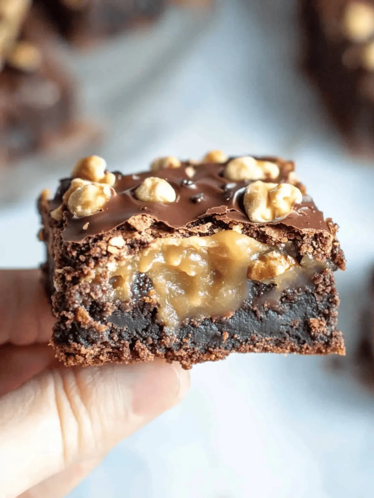 Buckeye Turtle Brownies