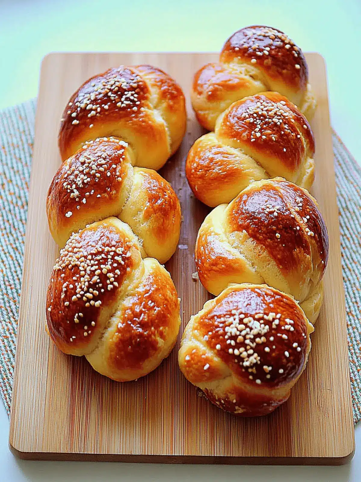 Delicious Braided Egg Buns: A Fun Twist for Homemade Joy 4 Braided Egg Buns