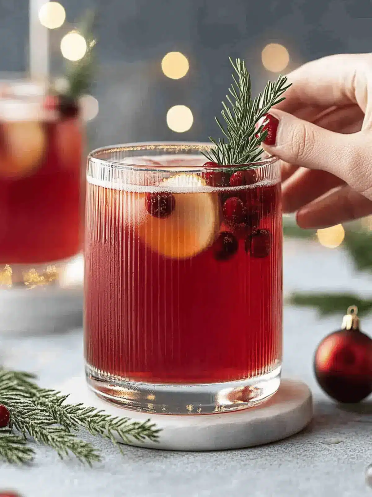 Santa Spritz Christmas Cocktail