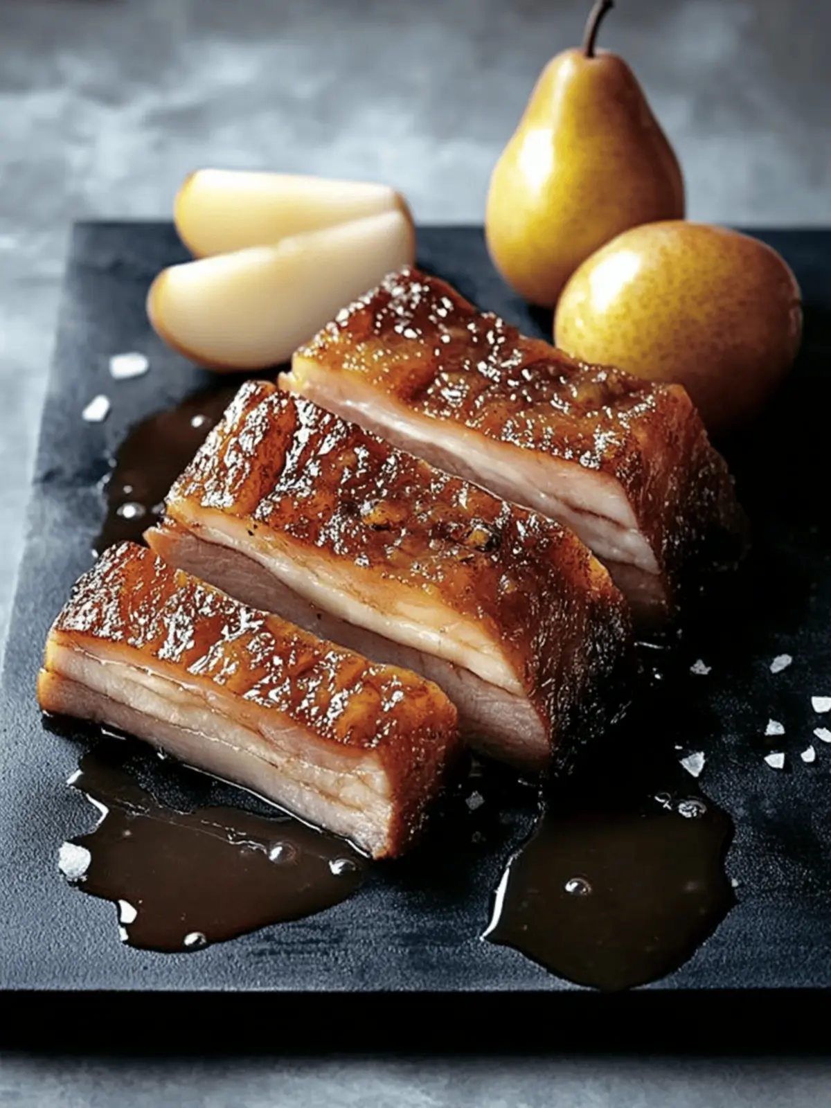 Crispy Pork Belly With Cider Pickled Pears for a Flavor Surprise 4 Crispy Pork Belly With Cider Pickled Pears