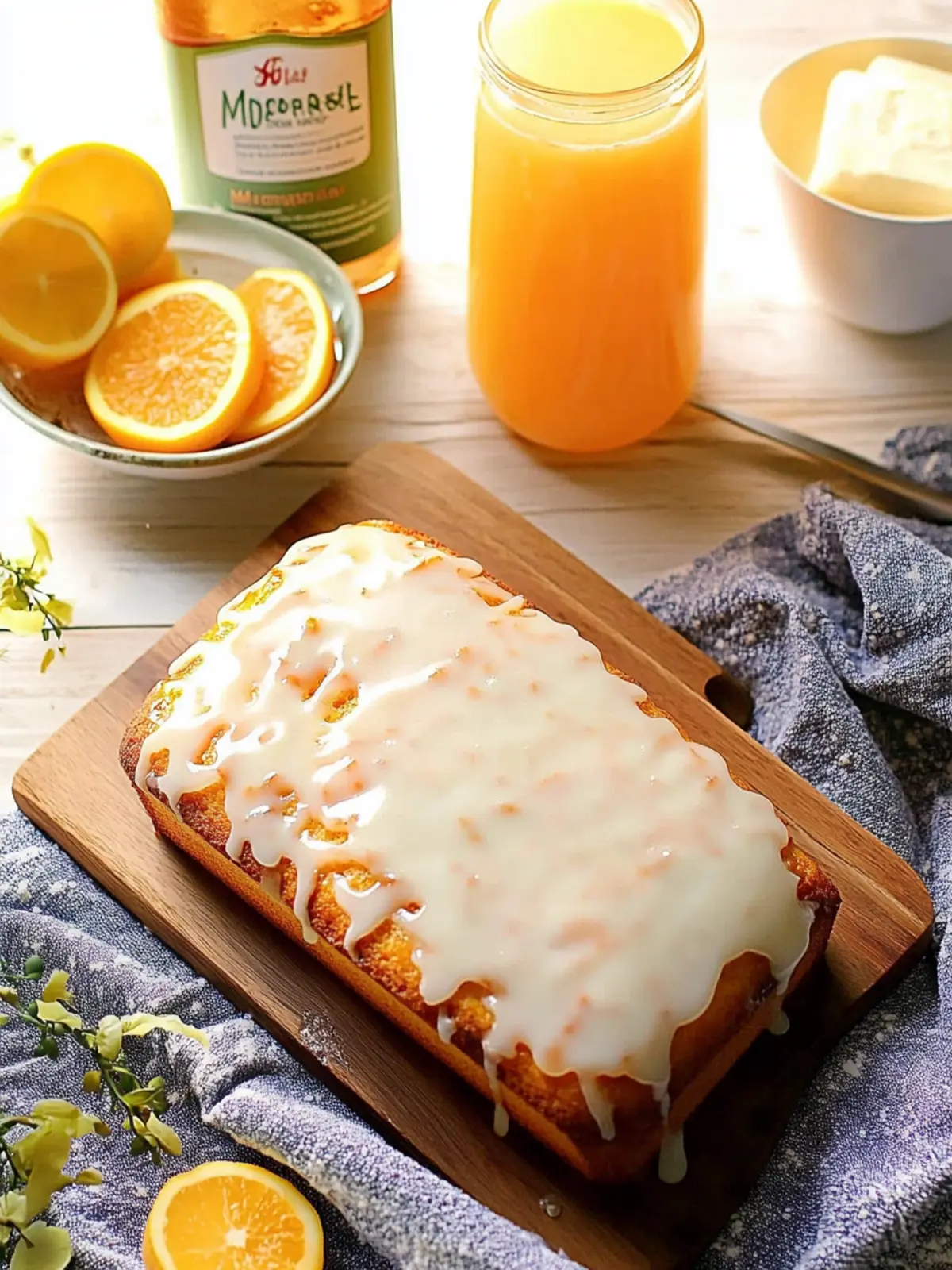 Glazed Mimosa Bread