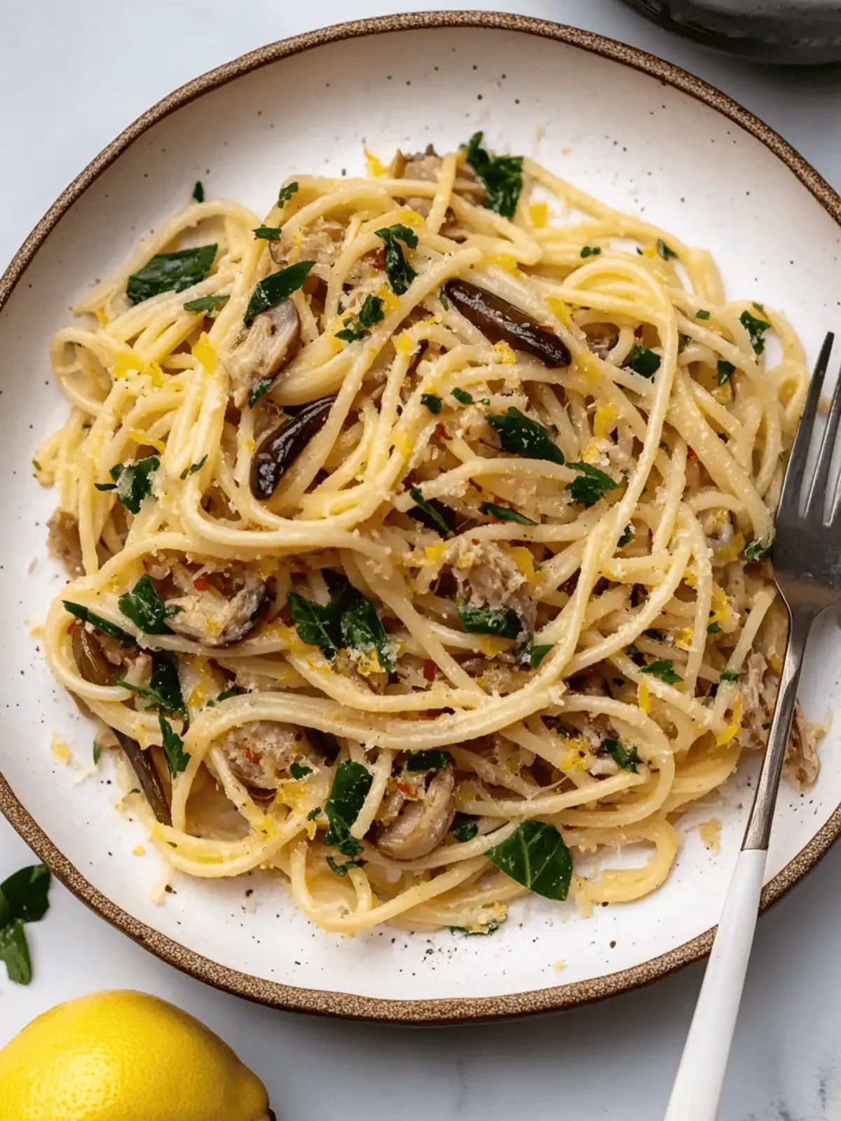 Quick and Easy Lemon Sardine Pasta