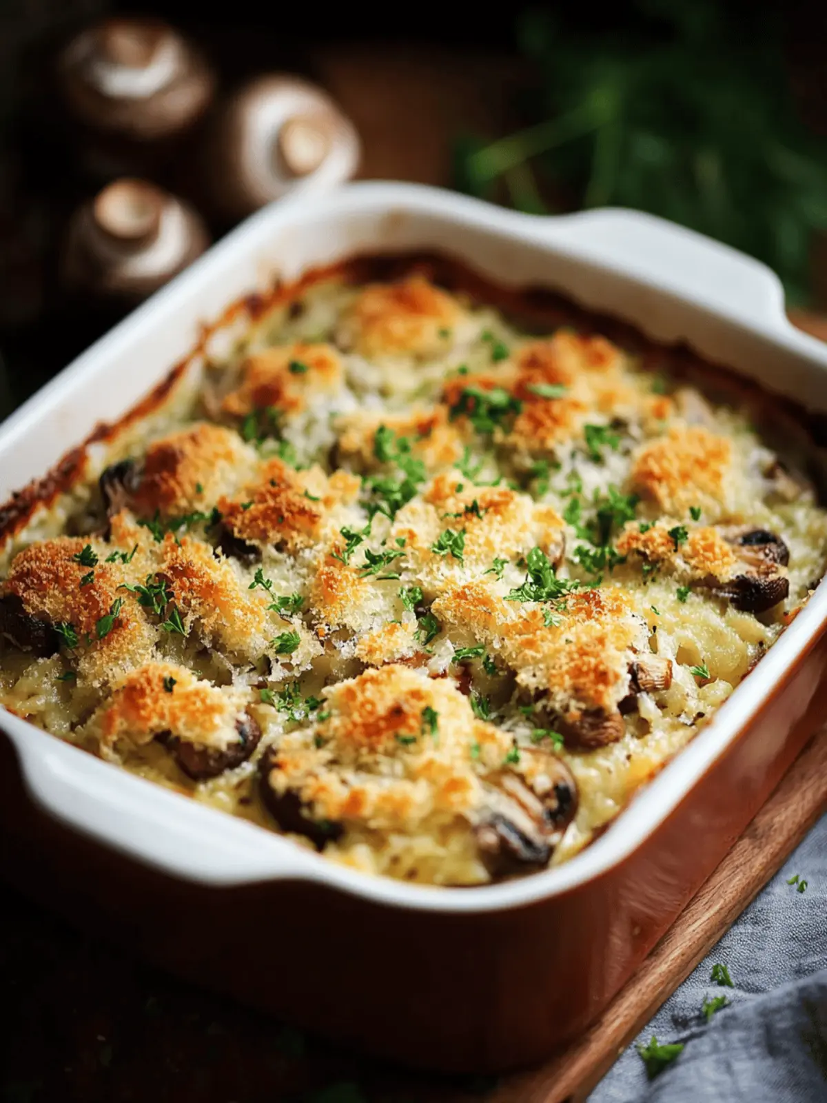 Stuffed Mushroom Casserole