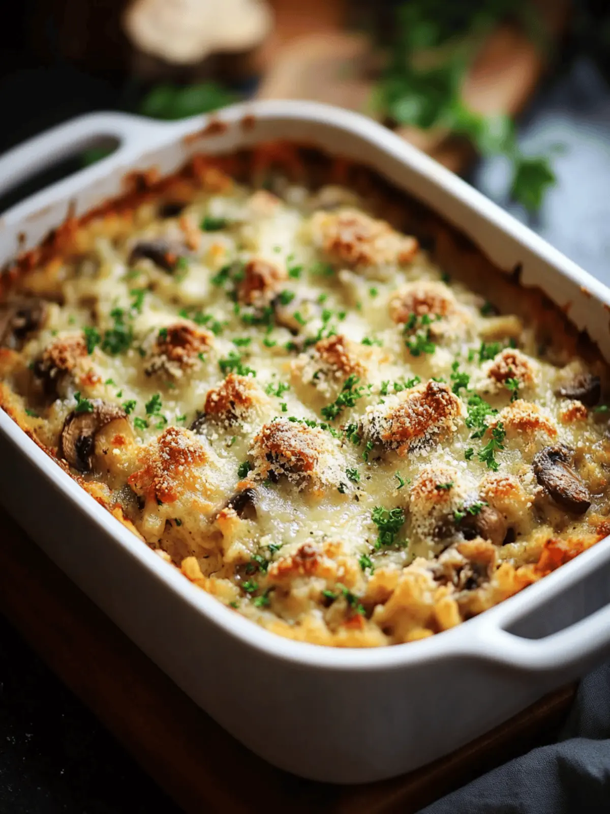 Stuffed Mushroom Casserole