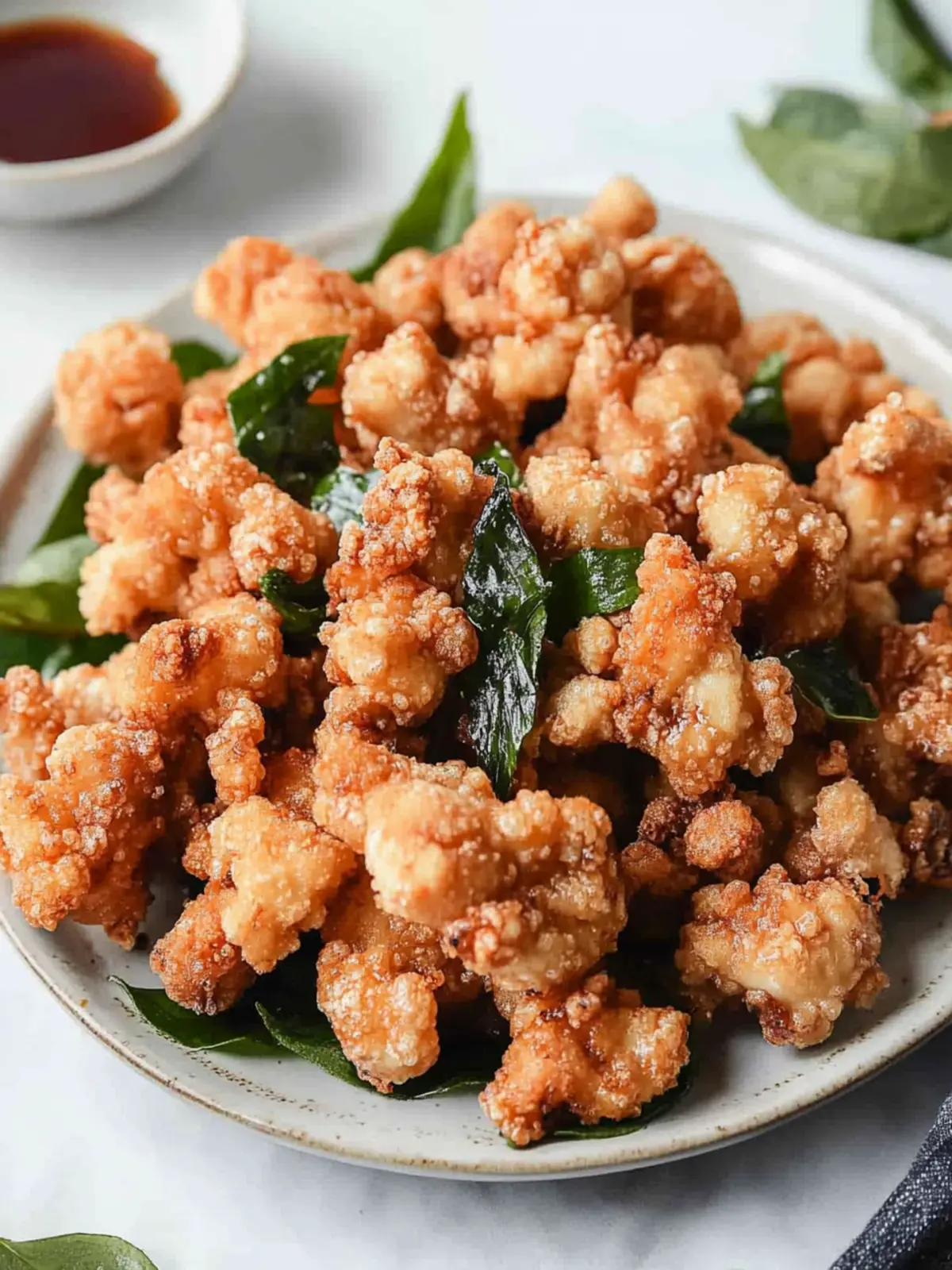 Crispy Taiwanese Popcorn Chicken with Basil Cravings Unleashed 2 Taiwanese Popcorn Chicken