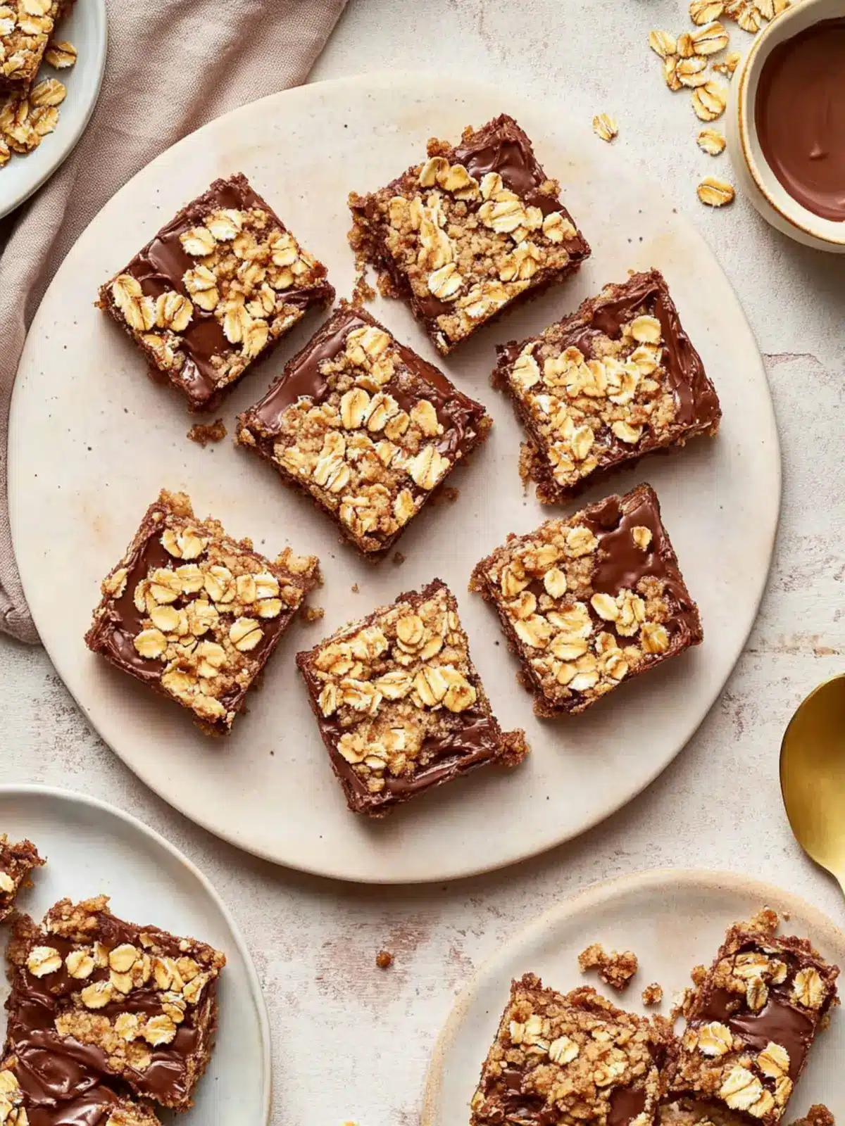 Nutella Oatmeal Crumble Bars That Will Wow Your Taste Buds 2 Nutella Oatmeal Crumble Bars