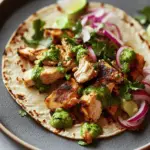 Good Chicken Tacos with Green Sauce