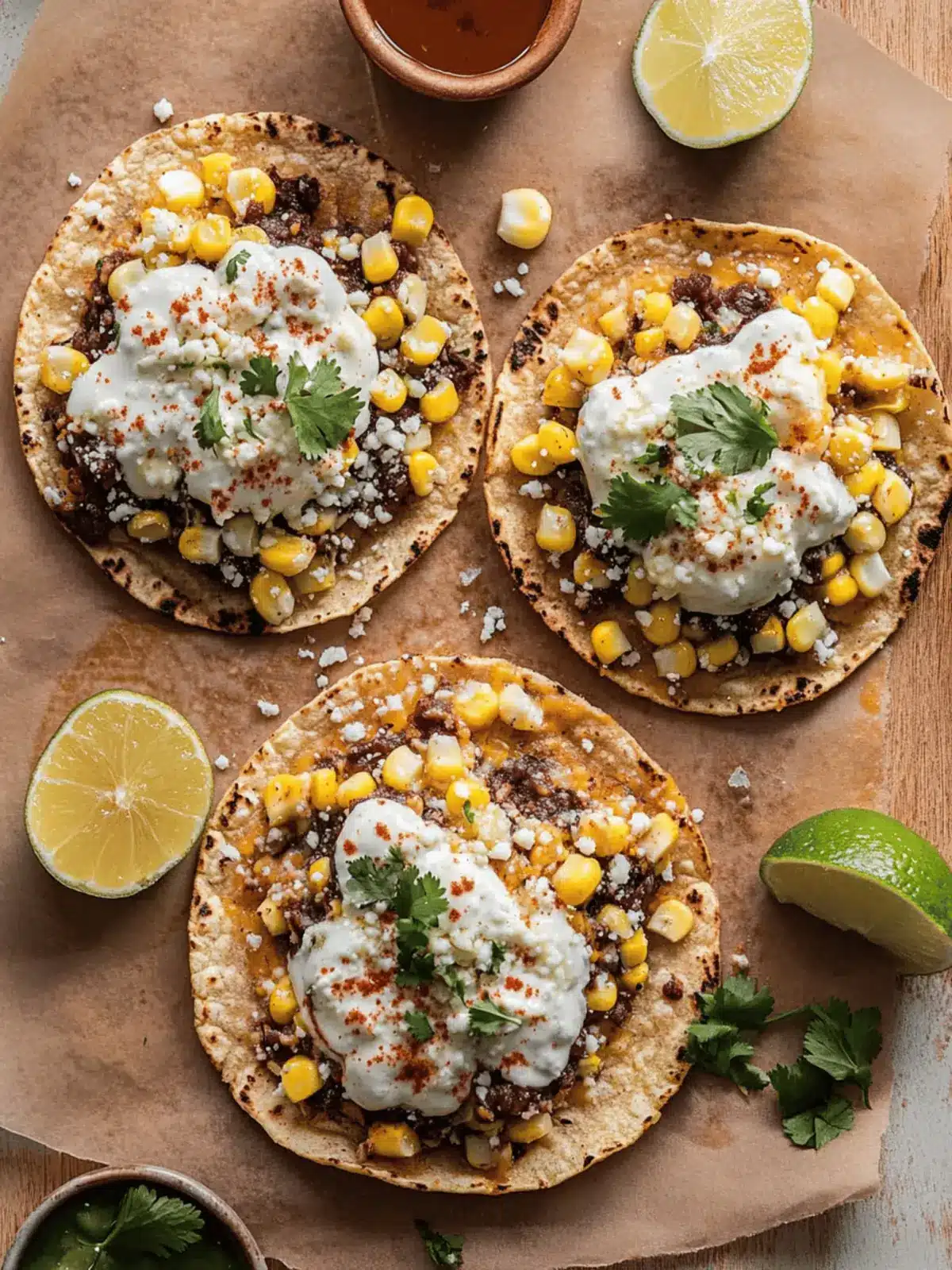 Mexican Street Corn Tostadas