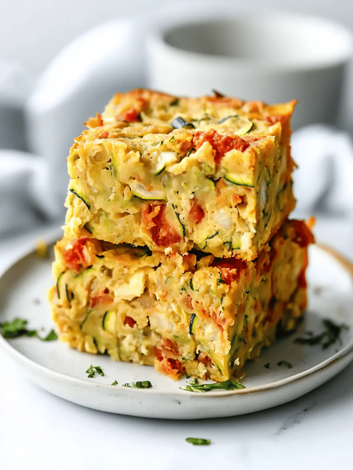 Vegan Zucchini Slice