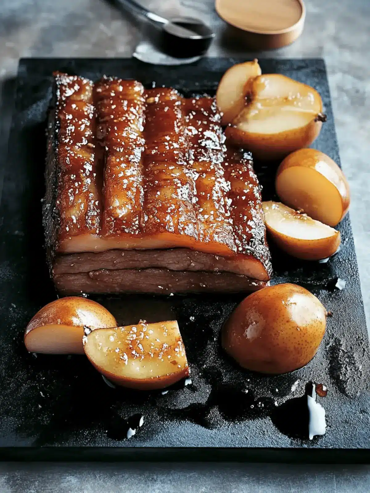 Crispy Pork Belly With Cider Pickled Pears for a Flavor Surprise 3 Crispy Pork Belly With Cider Pickled Pears