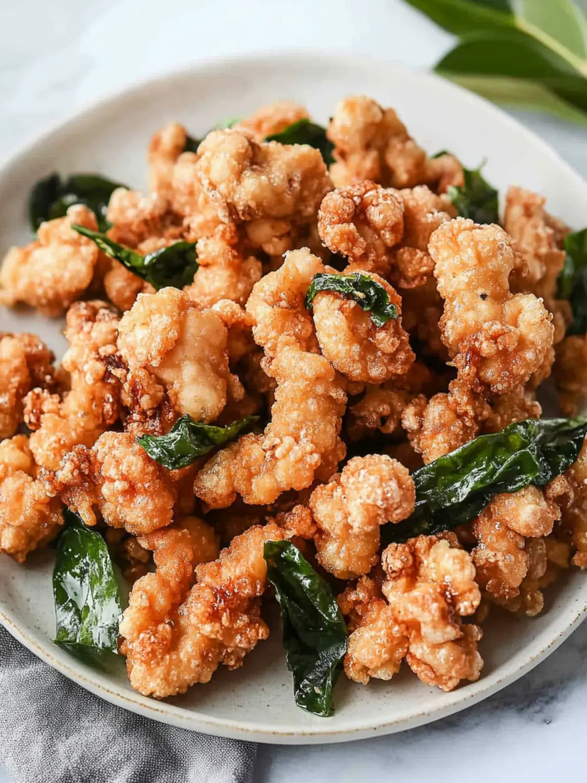 Crispy Taiwanese Popcorn Chicken with Basil Cravings Unleashed 3 Taiwanese Popcorn Chicken