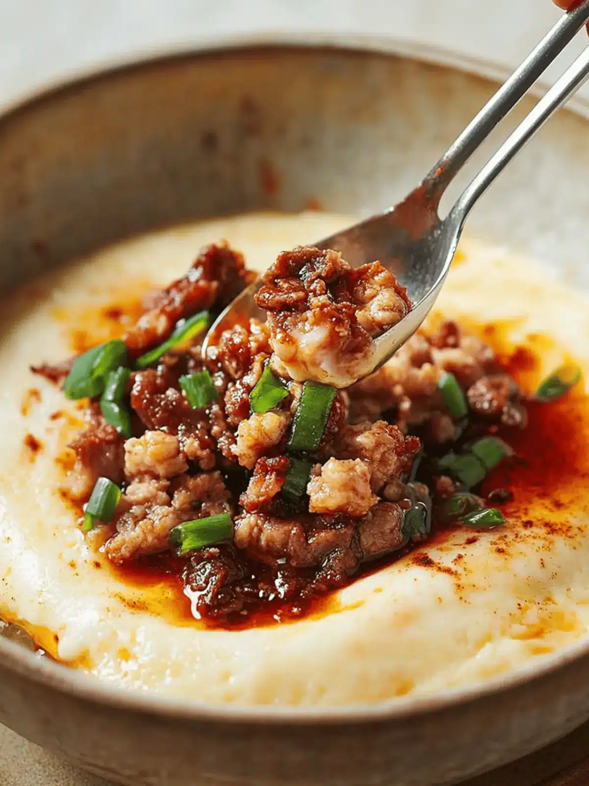 Heavenly Steamed Egg Custard & Spicy Pork Delight 4 Steamed Egg Custard & Spicy Pork