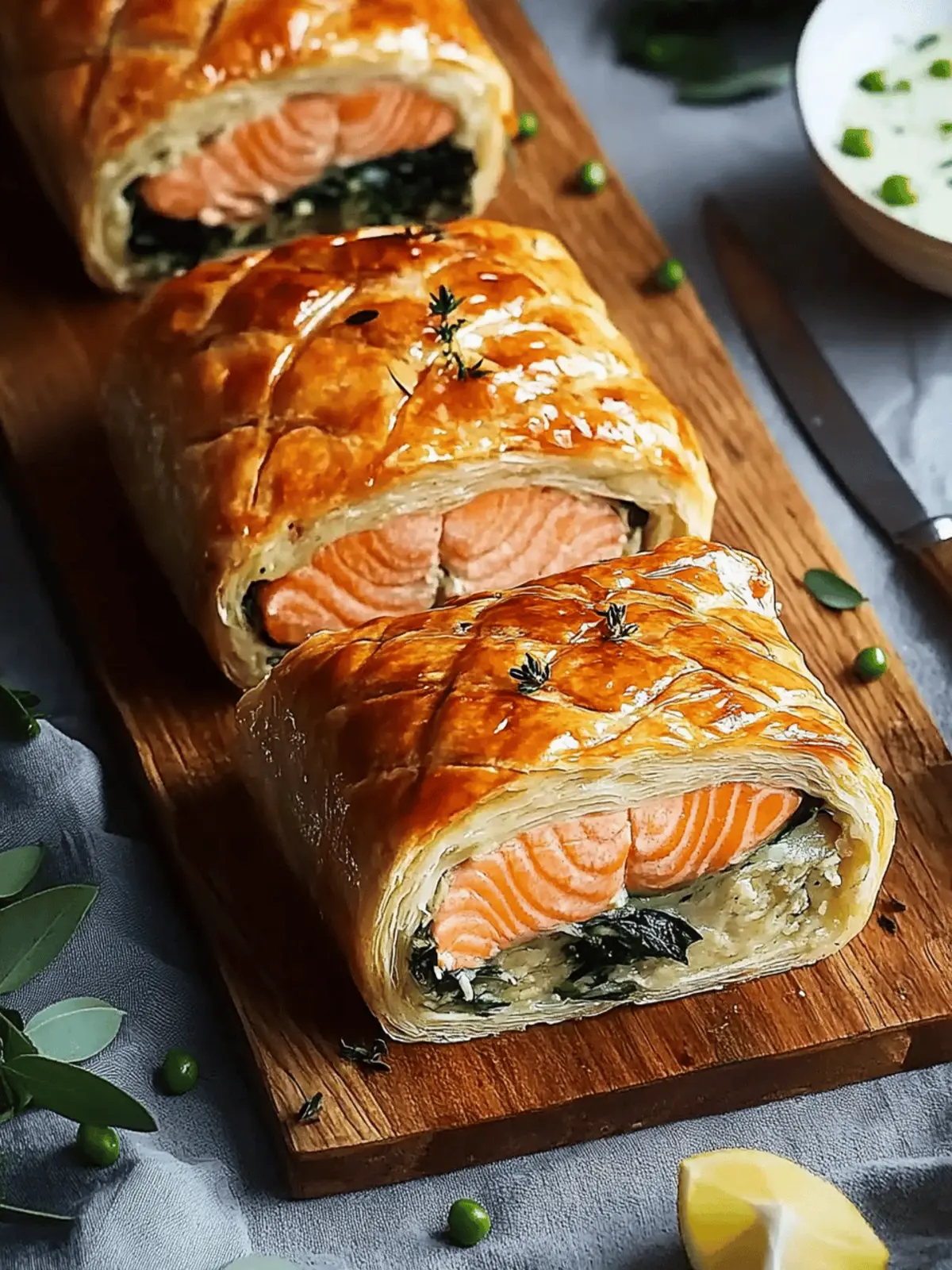 Savory Salmon Wellington: Quick Gourmet Dinner at Home 3 Salmon Wellington