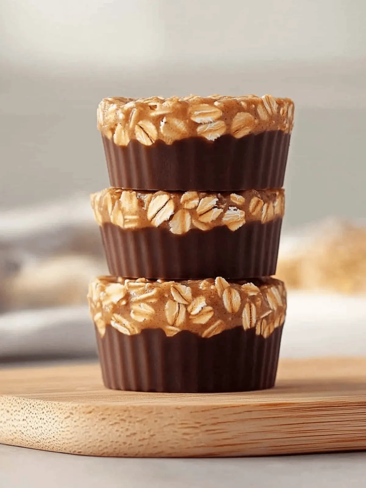 4-Ingredient No-Bake Peanut Butter Oat Cups