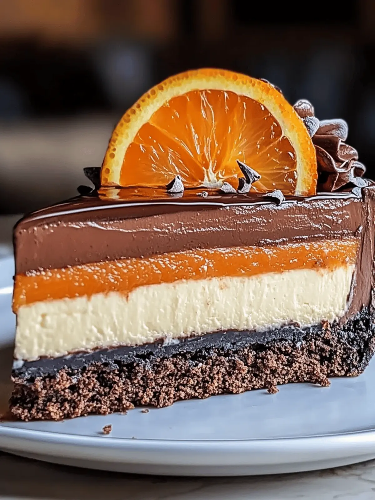 Chocolate Orange Cheesecake