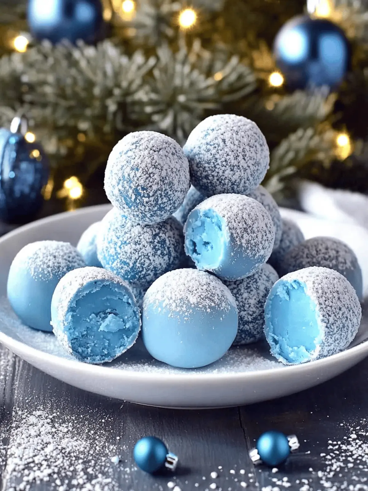 Blue Christmas Truffles