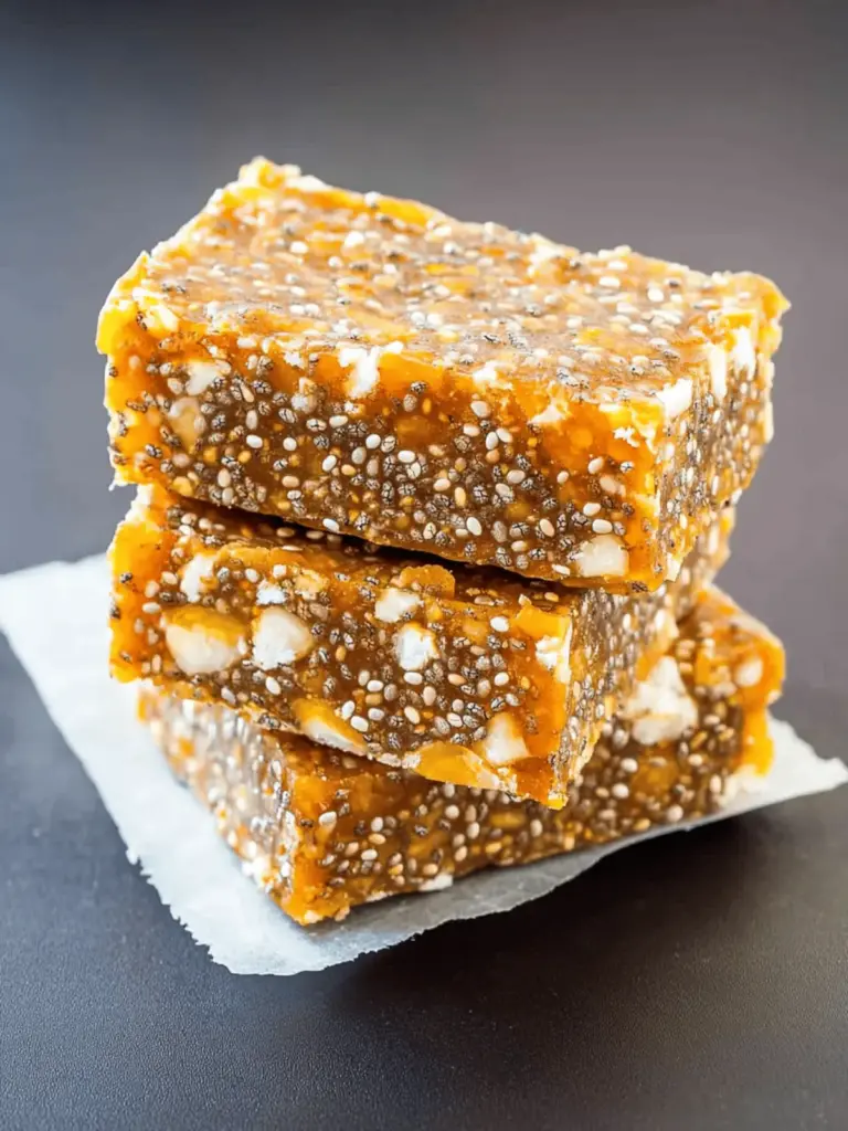 No-Bake Apricot Chia Energy Bars