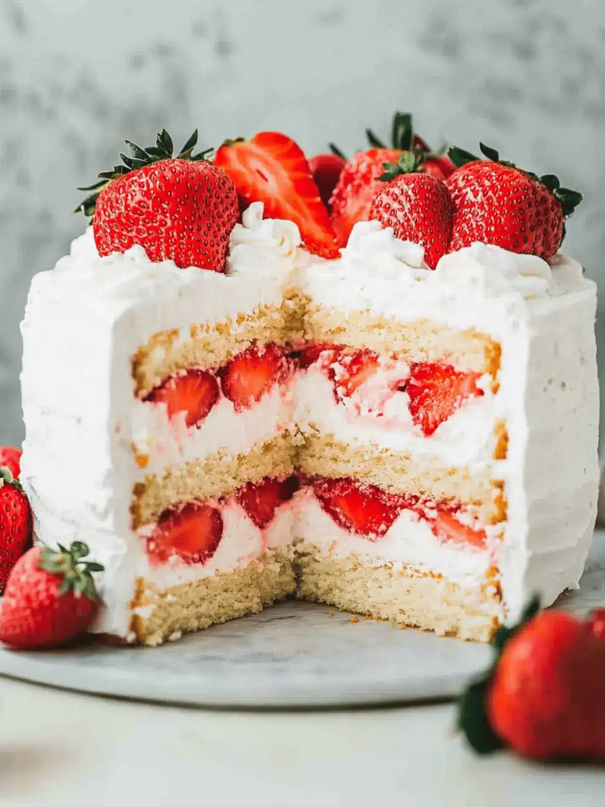 Irresistible Strawberry Cream Cake Recipe for Sweet Moments 3 Strawberry Cream Cake