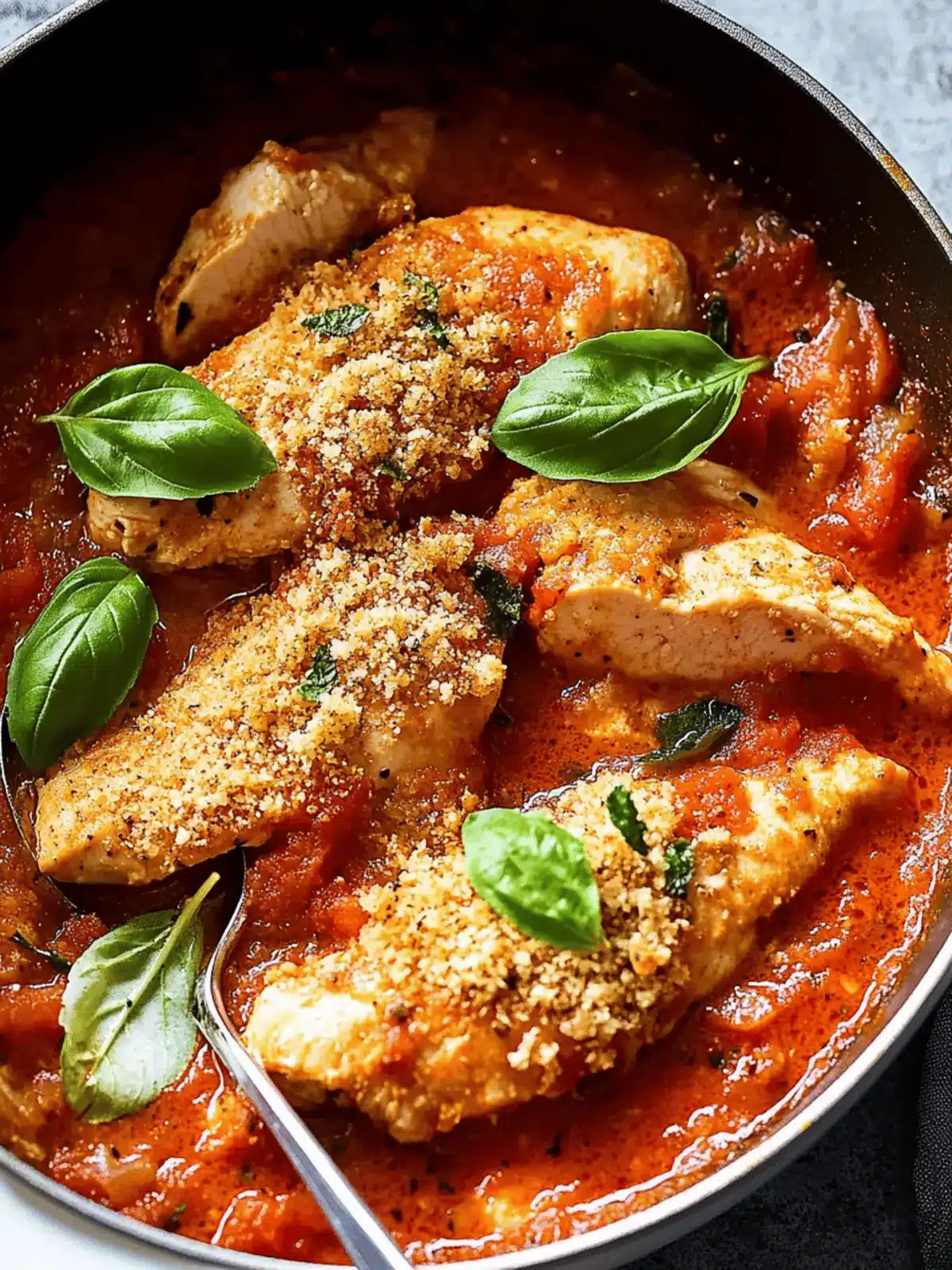 Irresistible Chicken Arrabiata with Herb and Garlic Breadcrumbs 2 Chicken Arrabiata with Herb and Garlic Breadcrumbs