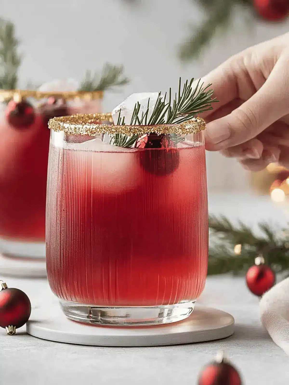 Santa Spritz Christmas Cocktail