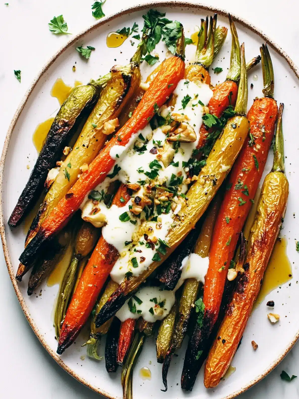 Delicious Roasted Carrots with Honey and Garlic Yogurt Sauce 5 Roasted Carrots with Honey and Garlic Yogurt Sauce