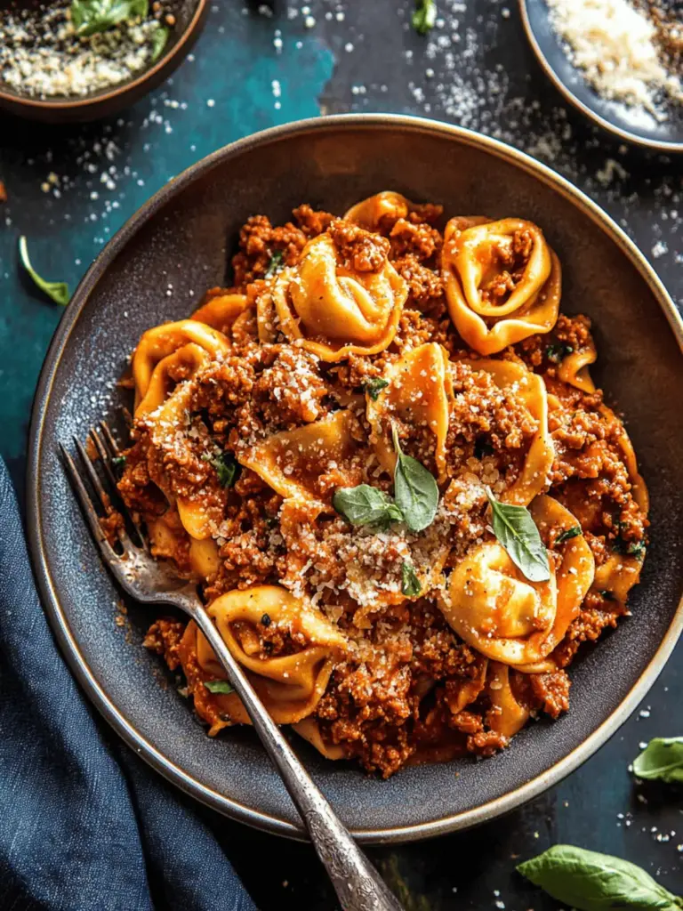 Quick Tortellini Bolognese