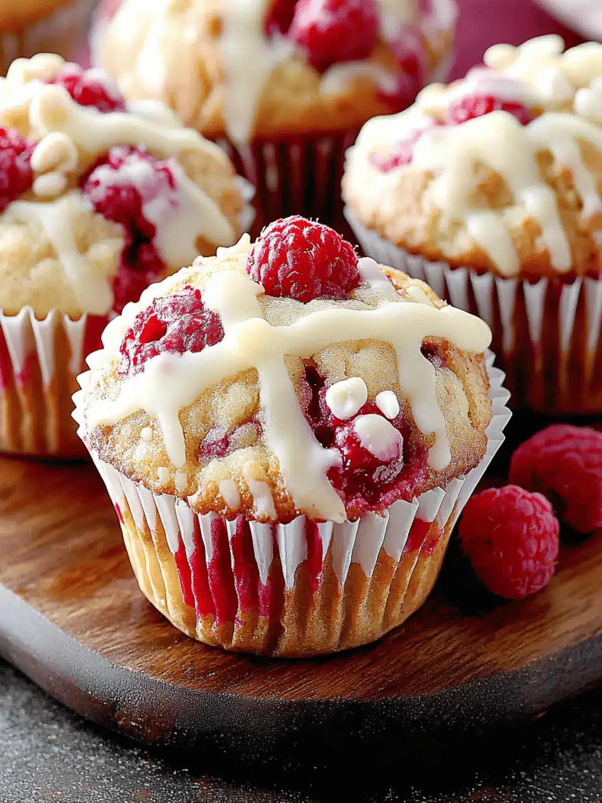 White Chocolate Raspberry Muffins