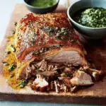 Savory Slow-Roast Fennel and Coriander Pork Belly Delight 6 Slow-Roast Fennel And Coriander Pork Belly With Salsa Verde