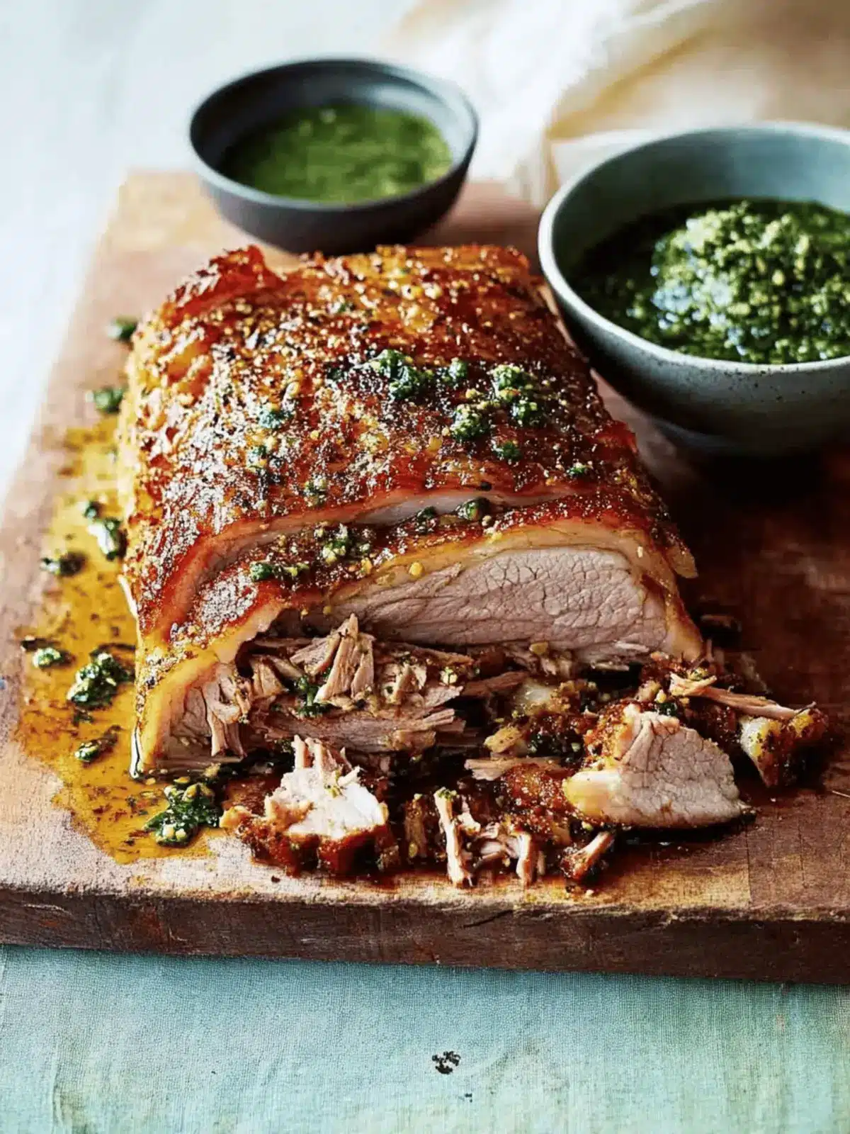 Savory Slow-Roast Fennel and Coriander Pork Belly Delight 5 Slow-Roast Fennel And Coriander Pork Belly With Salsa Verde