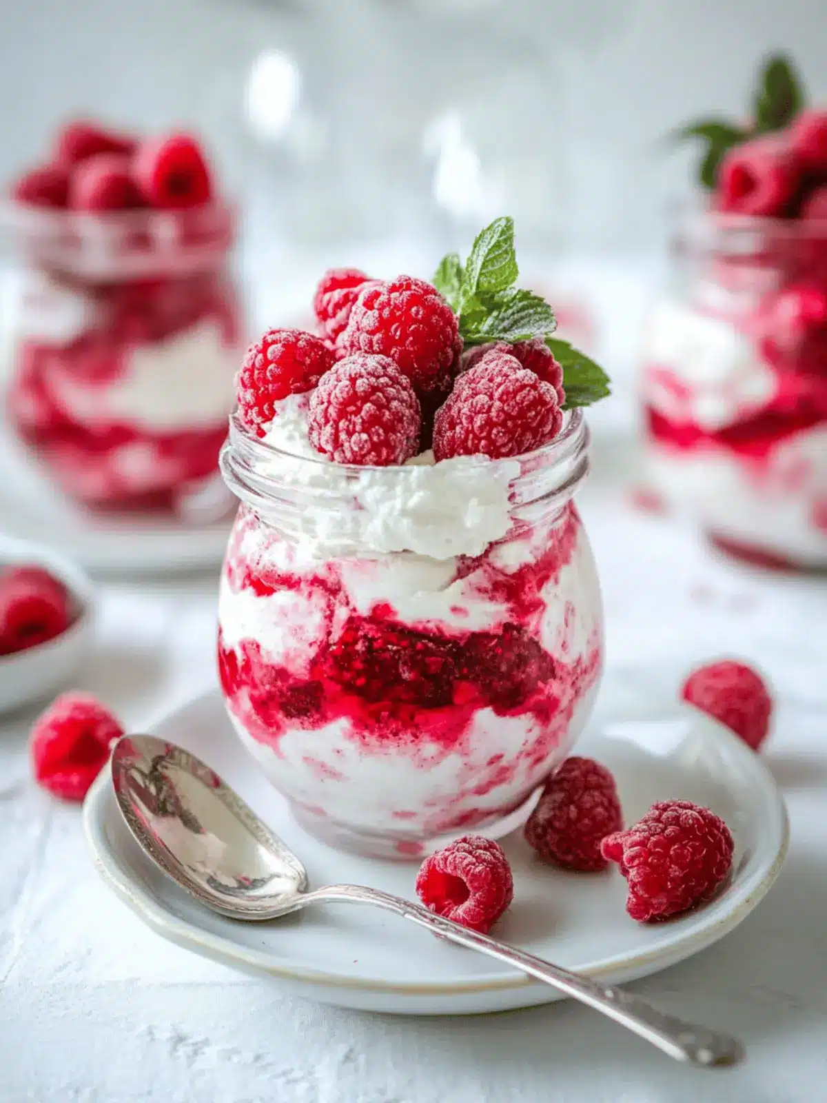 Raspberry Fool with Whipped Mascarpone
