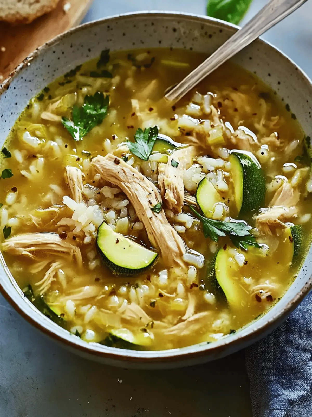 Healing Ginger Chicken and Rice Soup with Zucchini Delight 5 Ginger Chicken and Rice Soup with Zucchini