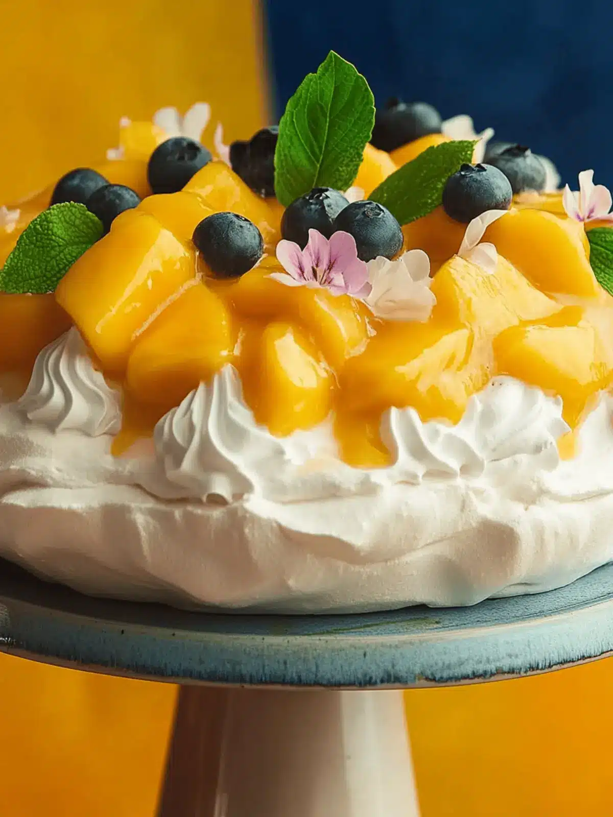 ‘Mango Sticky Rice’ Pavlova