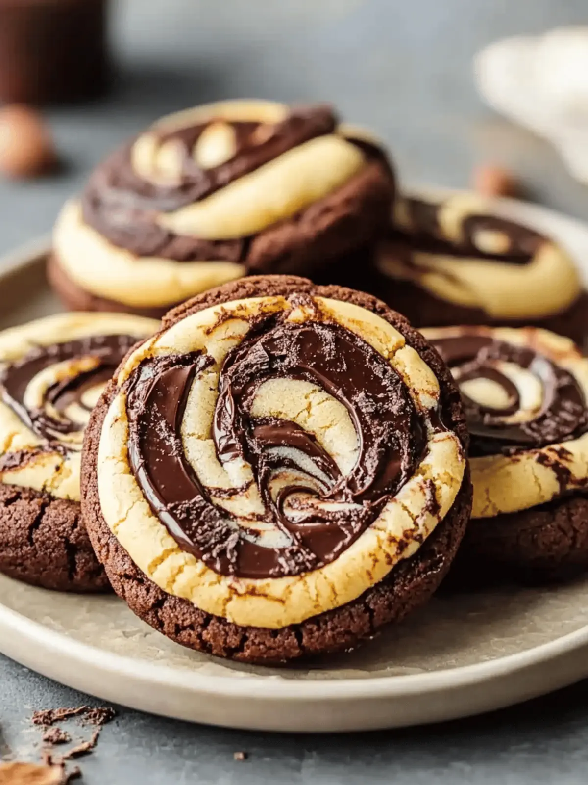 Irresistible Chocolate Peanut Butter Swirl Cookies at Home 5 Chocolate Peanut Butter Swirl Cookies