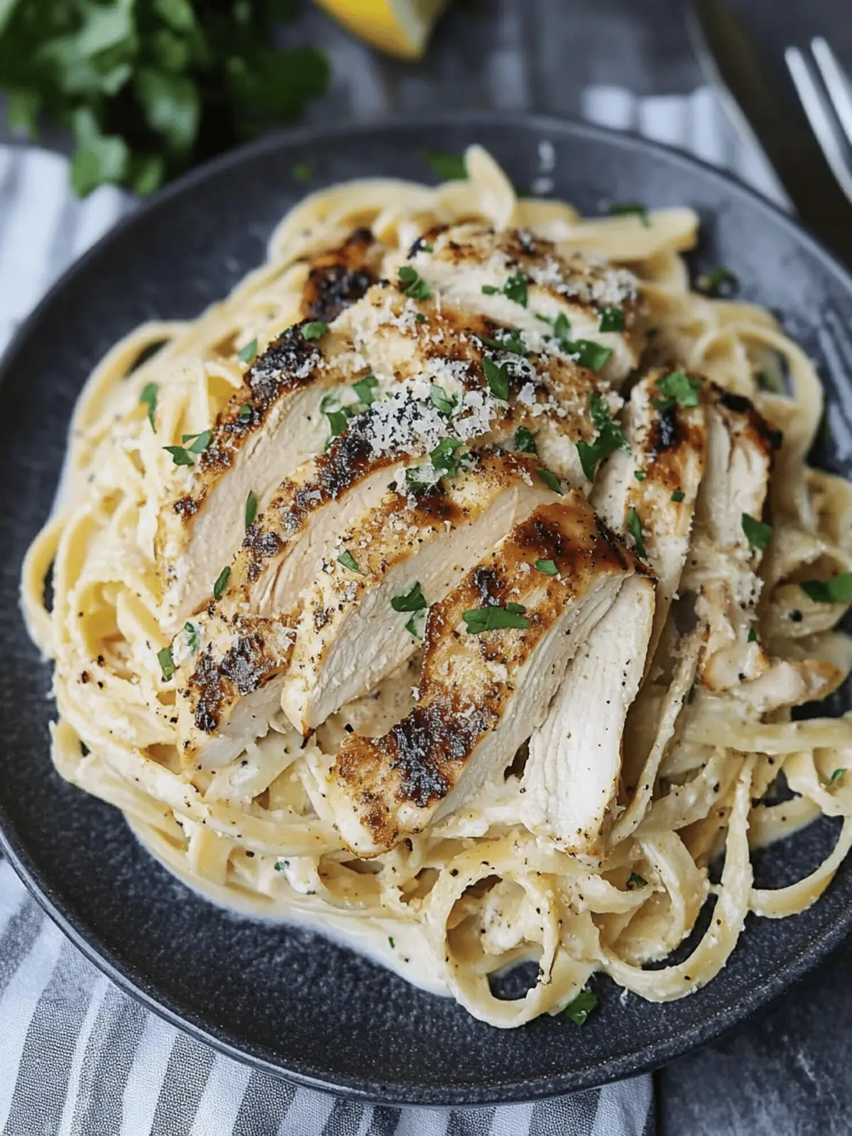 Savor Cajun Chicken Fettuccine Alfredo Tonight! 2 Chicken Fettuccine Alfredo