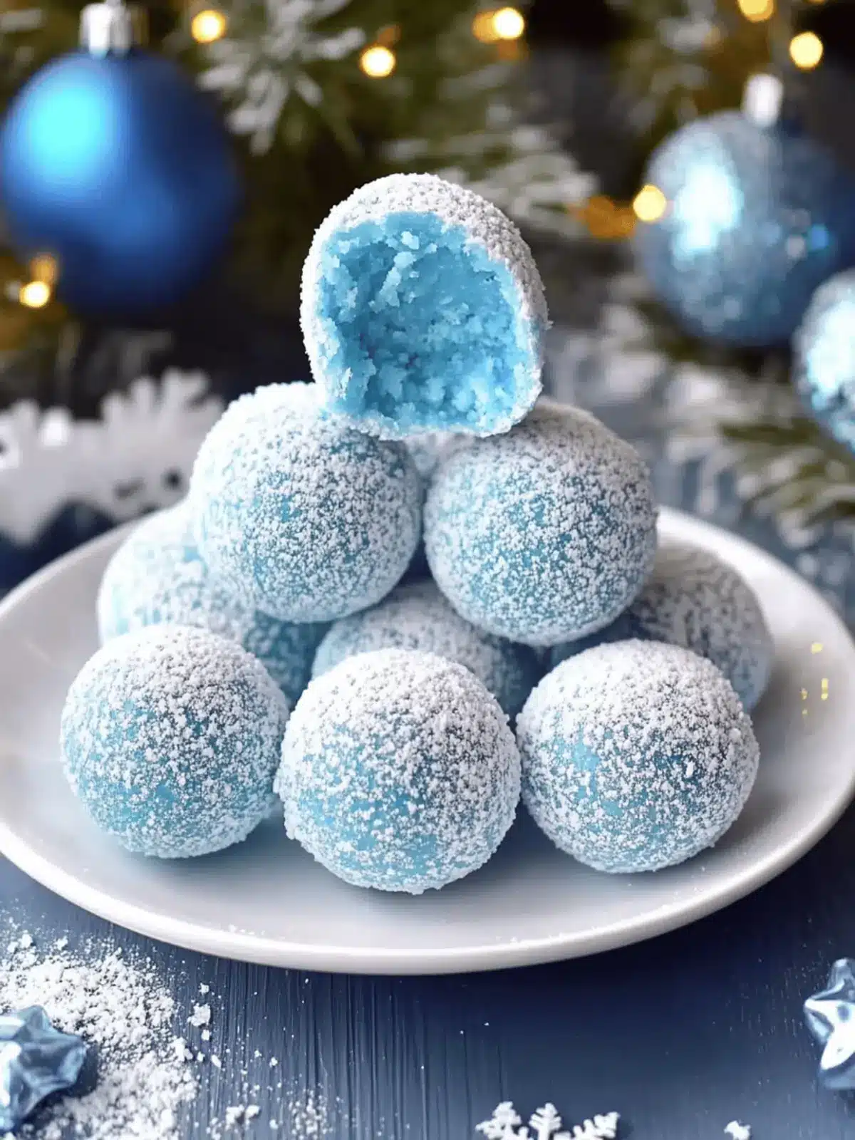 Blue Christmas Truffles