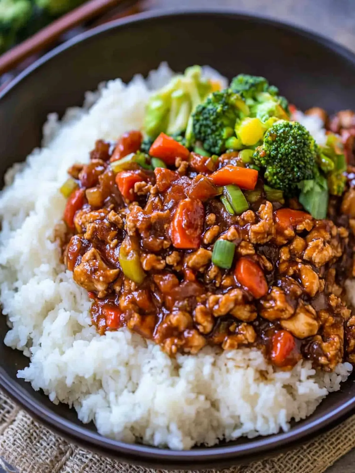 Delicious Ground Kung Pao Chicken in Just One Pan! 2 Ground Kung Pao Chicken (1 Pan!)