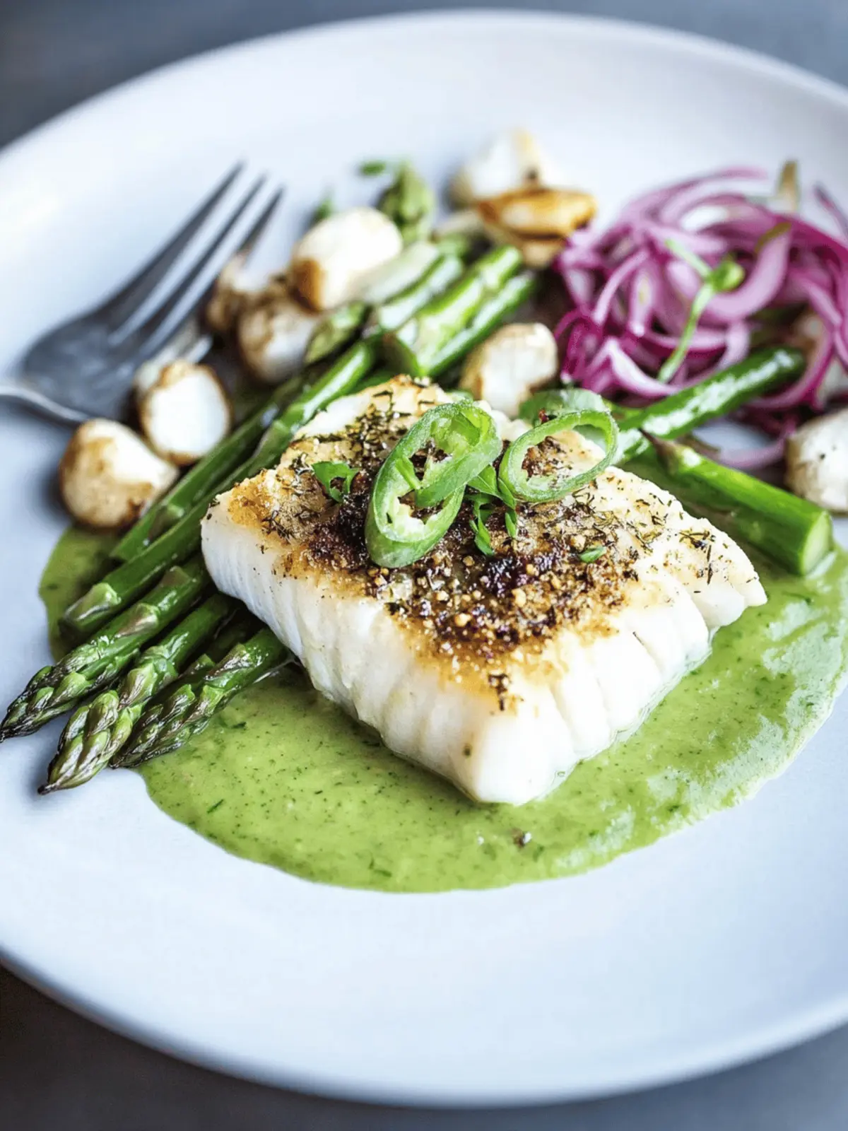 Fennel Crusted Halibut with Asparagus for a Fresh Twist 3 Fennel Crusted Halibut with Asparagus