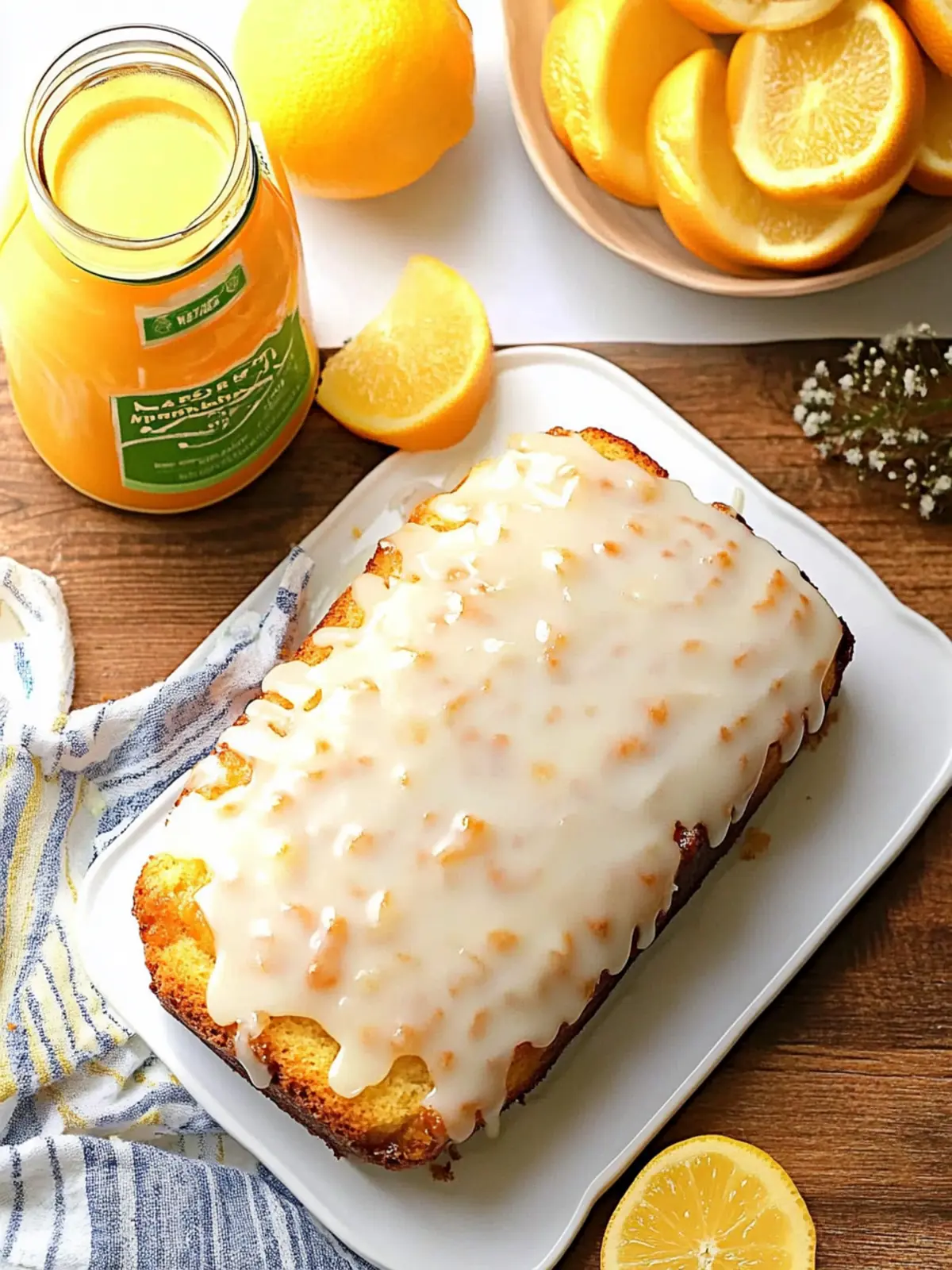 Glazed Mimosa Bread