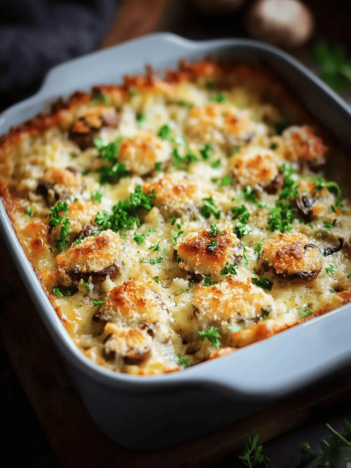Stuffed Mushroom Casserole
