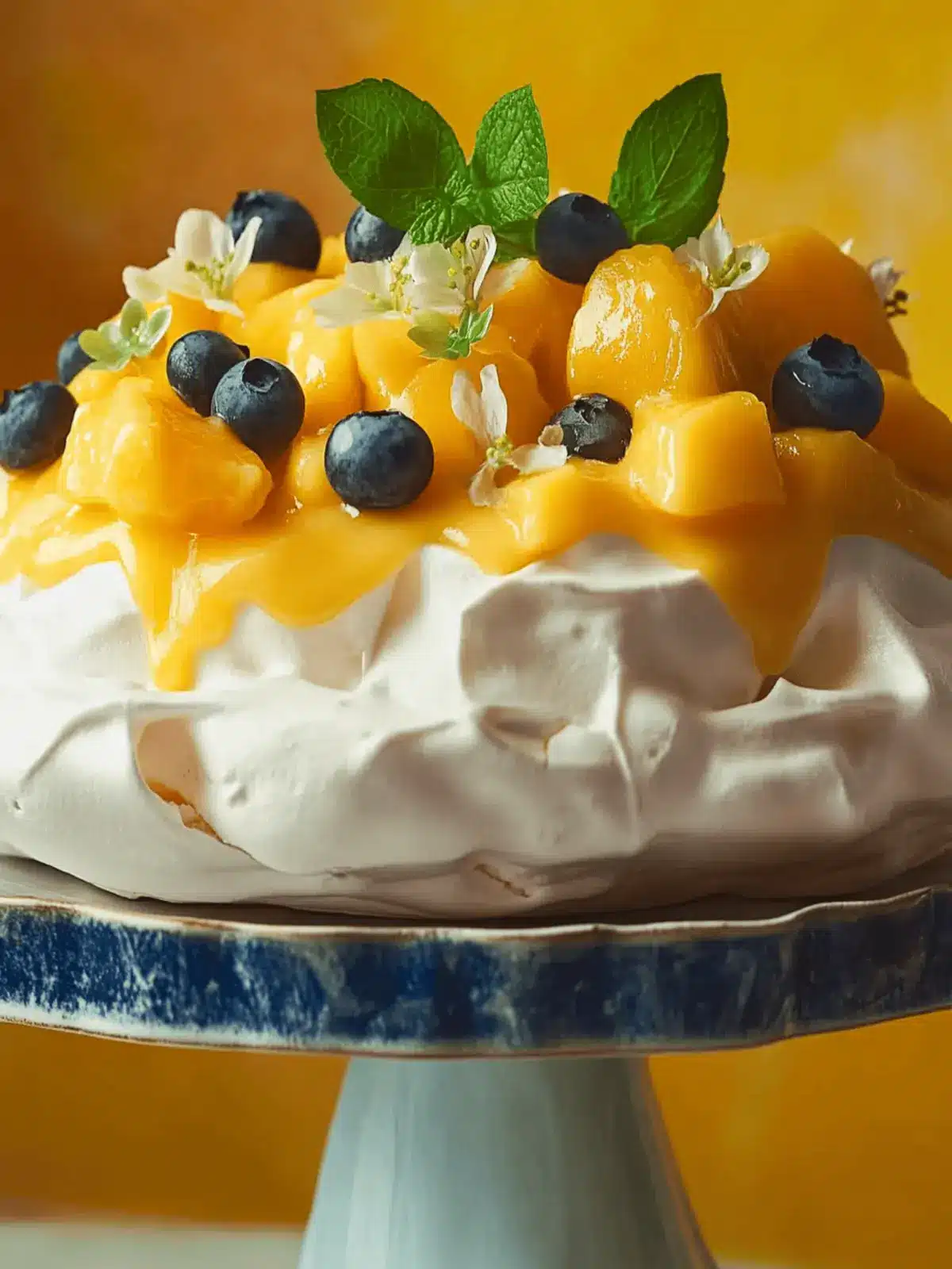 ‘Mango Sticky Rice’ Pavlova