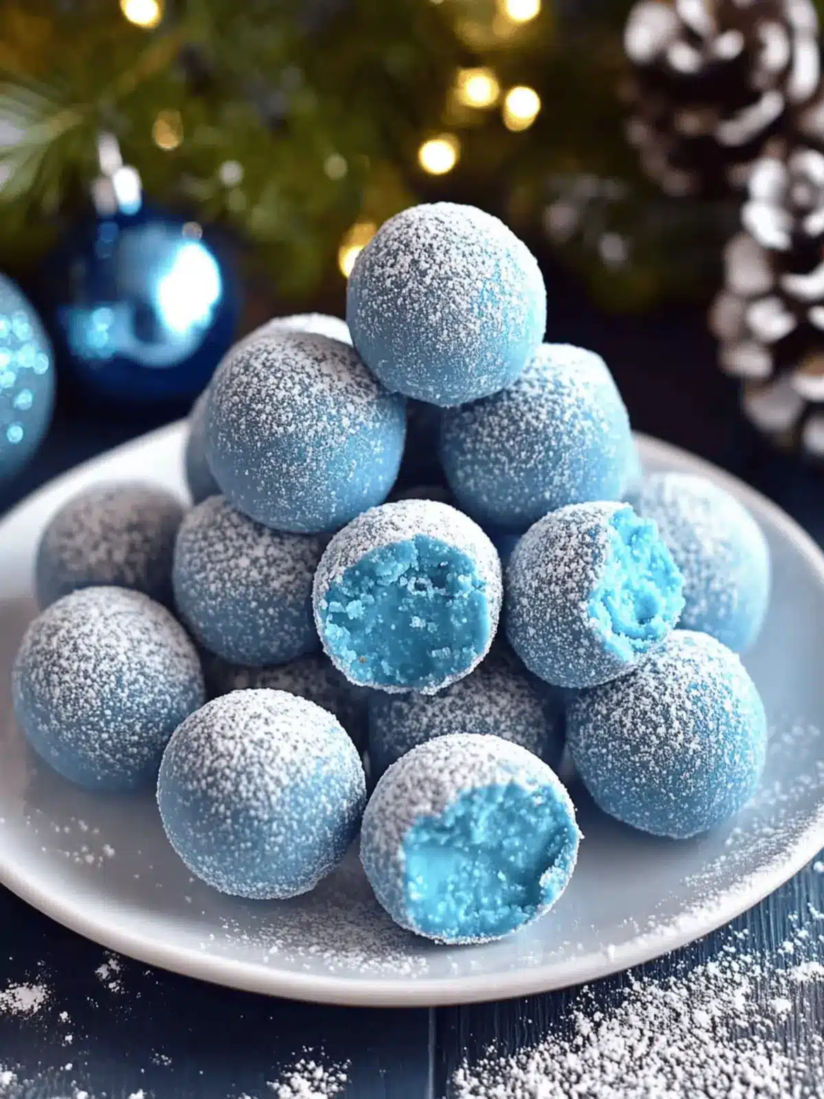 Blue Christmas Truffles