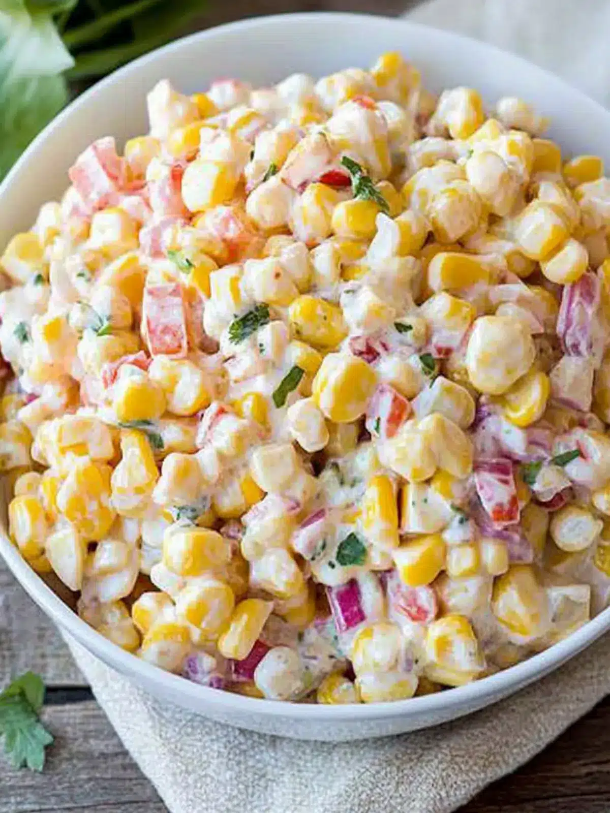 Delicious Creamy Corn Salad for Refreshing Summer Days 3 Creamy Corn Salad