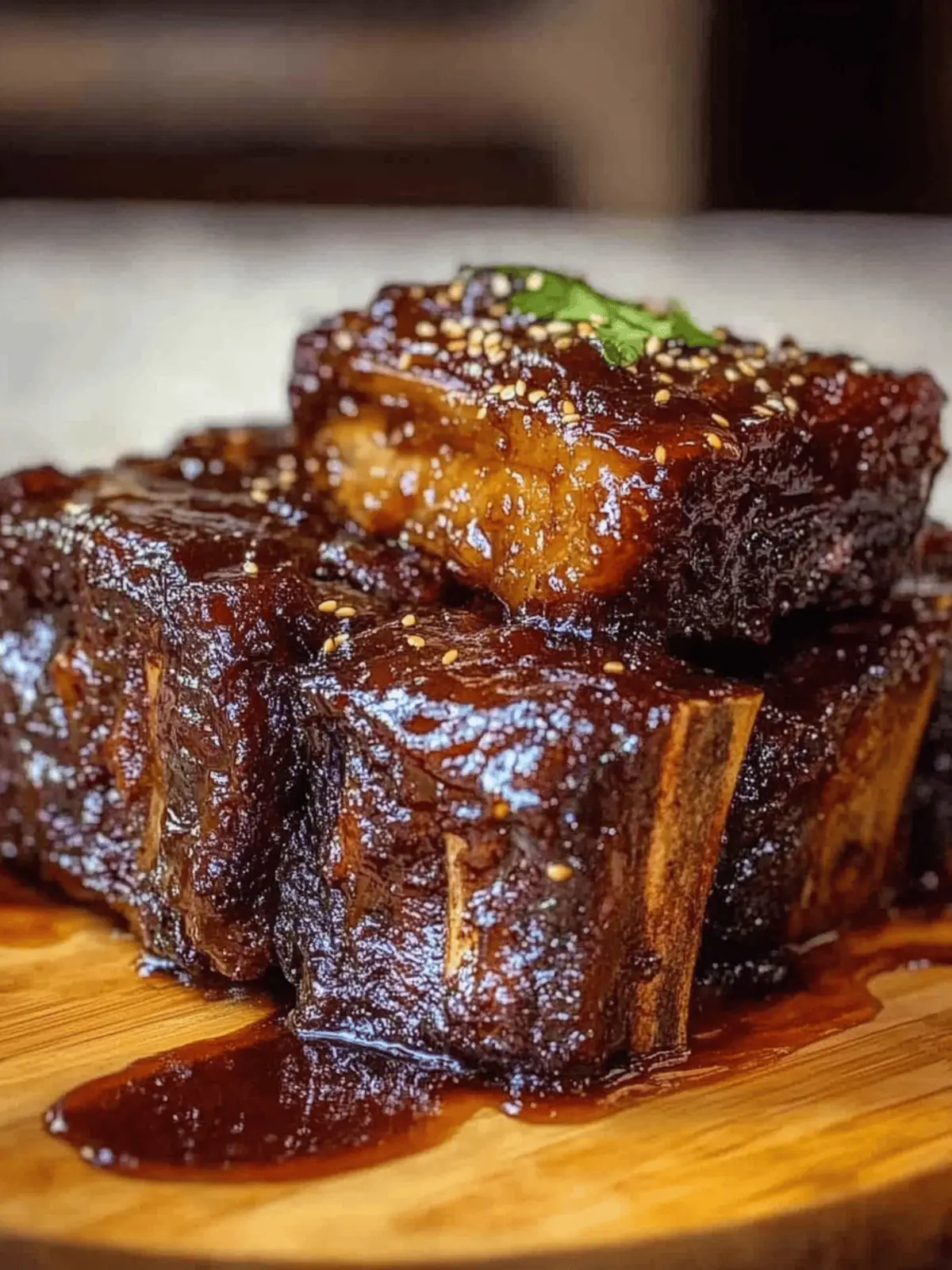 Caramelized Slow Roast Asian Beef Short Rib